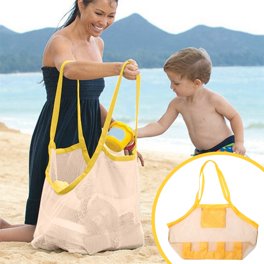 EBTOOLS Sac de plage en filet Sac de plage en maille multifonction