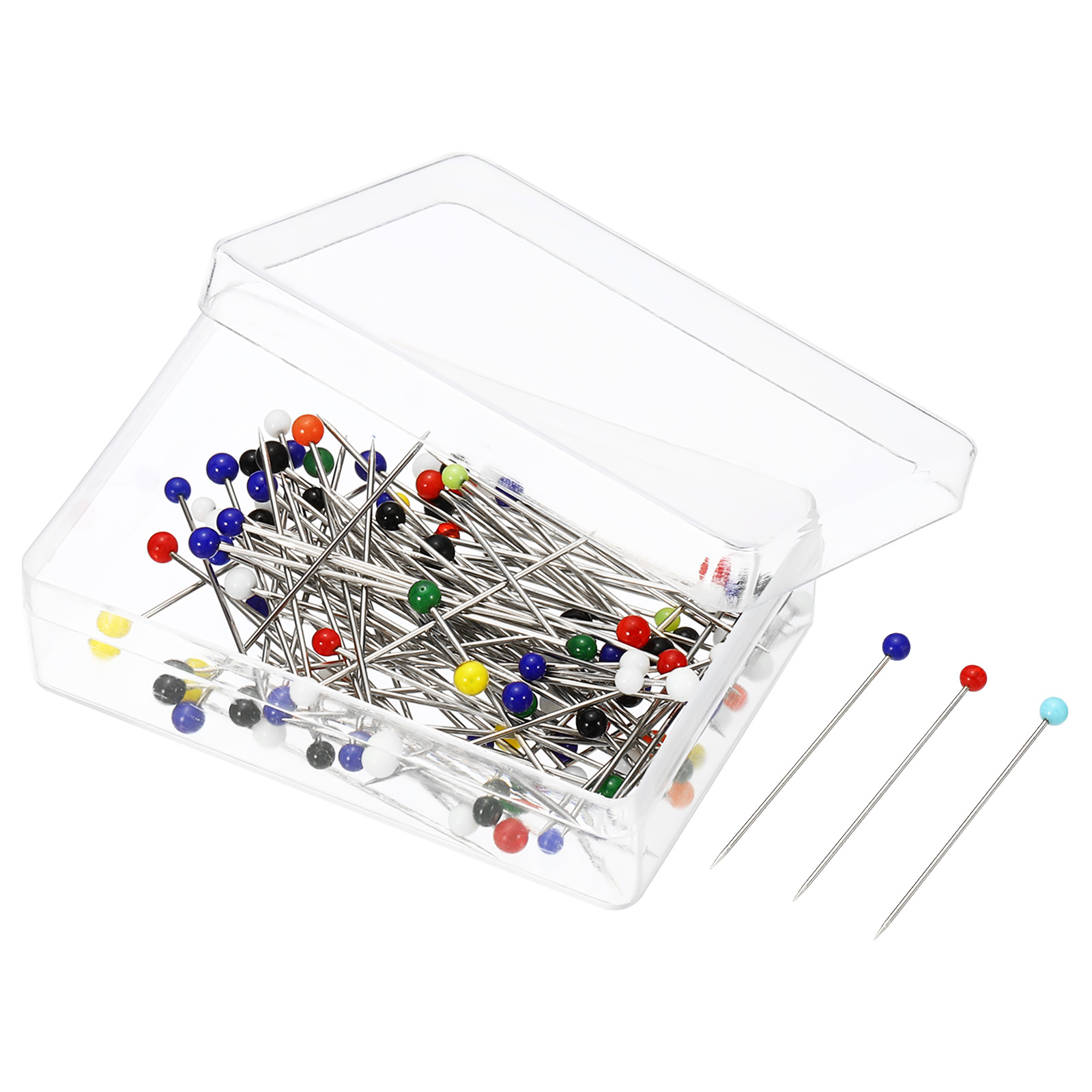 Uxcell Sewing Pins Ball Glass Head Straight Quilting Pin for Sewing