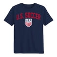thumbnail image 3 of United States Men's National Team USMNT USA Youth Boys Navy Arch Over Logo Soccer Graphic Tee, 3 of 3