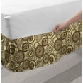 thumbnail image 2 of Animal Print Bed Skirt, Safari Pattern Cheetah Skin Print Fauna Theme in Neutral Colors, Elastic Bedskirt Dust Ruffle Wrap Around for Bedding Decor, 4 Sizes, Brown Beige, by Ambesonne, 2 of 2