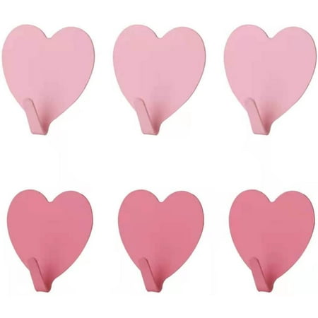 

southwit Love Adhesive Hooks Heart Shape Decoration Hook (Bloomy)
