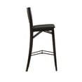 thumbnail image 4 of Linon Triena 24" Mid Back Indoor Upholstered Folding Bar Stool, Merlot/Dark Brown Faux Leather, 4 of 26
