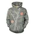 thumbnail image 3 of Maplenight Camo Hoodies for Women Men Maple Leaf Graphic Hooded Sweatshirt Fleece Pullover Sweatshirts Long Sleeve Tops with Pocket, 3 of 6