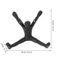 thumbnail image 2 of FUTUREORYY 2Ud Decorativos De Hierro Fundido Negro Para Pared Colgador De Abrigos Multifuncional, 2 of 7