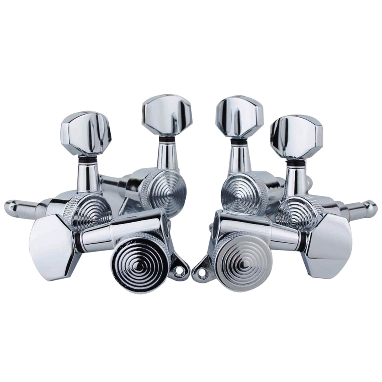 6Pcs 6R/6L/3R+3L Guitar Locking Tuners, 1:18 Lock String Tuning for Key Pegs Machine Heads for LP SG Style Electric Guit