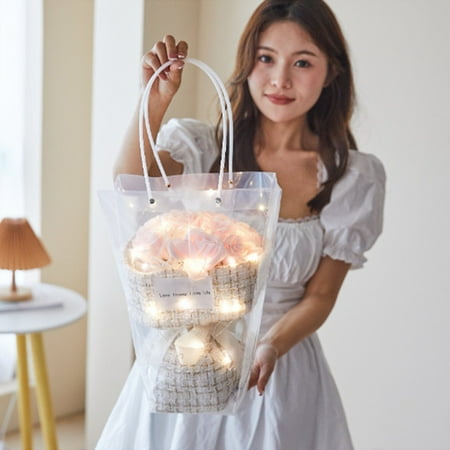 

HANXIULIN Doll Bouquet Doll Bouquet Girl s Birthday Gift Valentine s Day Gift for Girlfriend Home Decoration Pink