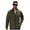 Army Green, variant on Men's Full Zip Jacket, Lightweight Warm Knit Sweater Coat, Long Sleeve Sweater Fleece Zip Up Speckled Jacket with Pockets