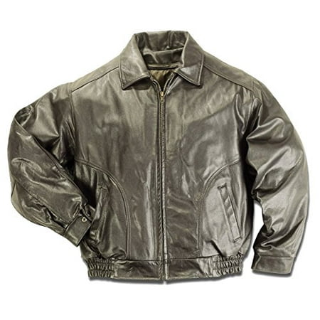 Mens Rambler Brown Bomber - Reed Men's All American Bomber Leather Jacket Union 2XL Brown