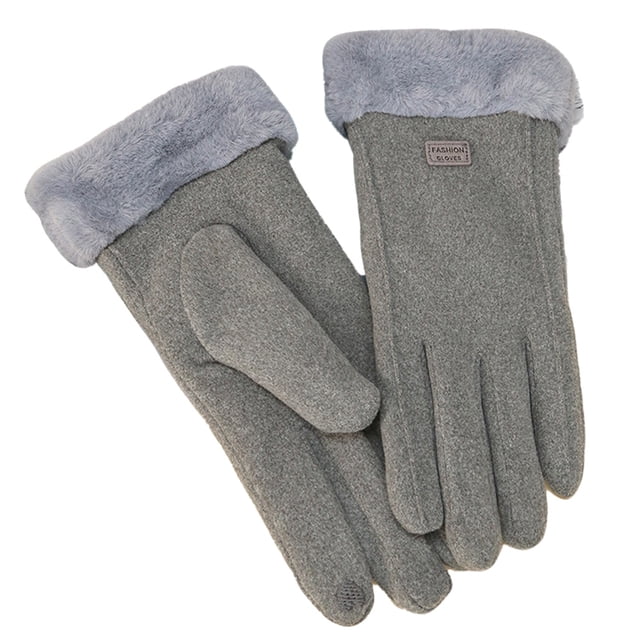 Guantes cálidos de invierno para mujer, guantes con pantalla táctil, guantes para enviar mensajes de texto a prueba de viento para conducir, senderismo y correr