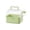 Green, variant on Homellea Portable Clear Hamster Cage with Carry Handle, Panoramic Small Pet Travel Habitat for Syrian and Dwarf Hamsters, Gerbils and Mice, Ventilated Carrier for Outings and Vet Visits