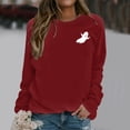 thumbnail image 2 of Gsakboxl Sweaters for 2026 Women Halloween Sweatshi Comfortable Long Sleeve Hoodless Pullover 2D Holiday Print Casual Loose Fit Athletic Daily Sportswear Tops Vacation Outfits for Women, 2 of 5