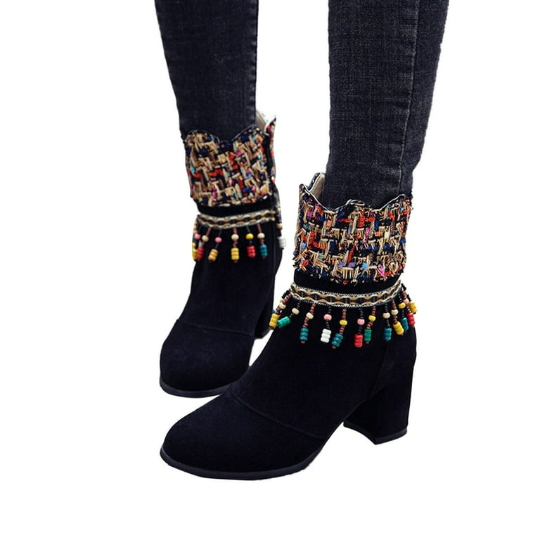 Cute no heel ankle boots online