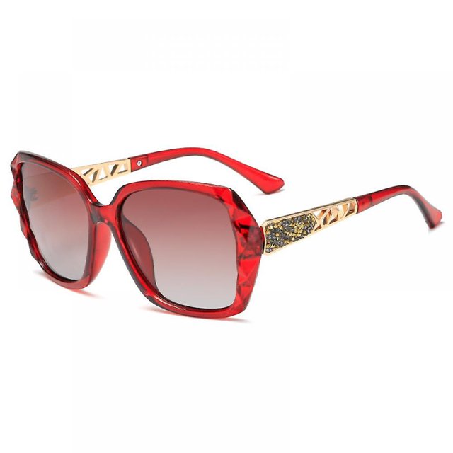Gafas de sol de una pieza Gafas de sol de gran tamaño Hombres Mujeres Hombres y mujeres Gafas de sol retro de marco grande (c8) Feliz Sencillez