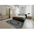 thumbnail image 4 of Ahgly Company Indoor Round Patterned Gray Area Rugs, 8' Round, 4 of 6