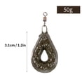 thumbnail image 2 of Plomb de Pêche Enduit Résistant à la Corrosion avec Pivot Intégré - Offert en Poids 40 g, 50 g, 60 g Ou Mixtes - Pièce Unique pour la Pêche en Eau Douce et en Eau Salée, 2 of 7