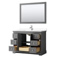 thumbnail image 4 of Wyndham Collection Wood Single Bathroom Vanity in Dark Gray/Chrome, 4 of 7