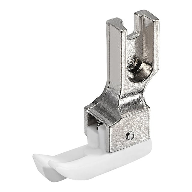 Unique Bargains 1/16' Teplon Left Side Edge Guide Compensating Presser Foot for Single Needle Industrial Juki, Singer, and More