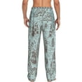 thumbnail image 7 of Salouo Pirate Adventure Map Print Pajama Pants for Men, Lounge Pants Elastic Waistband Casual Men's sleepwear Loungewear Sleep Pajama Pant -XX-Large, 7 of 7