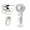 White, variant on Pebbuoy Handheld Fan Water Spray Cooling Fan with 4 Speed Settings Low Noise Rechargeable Battery Operated Misting Fan with Lanyard
