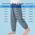 thumbnail image 3 of ZACPNCV Boys and Girls Casual Cotton Pants Lightweight Summer Elastic Waist Solid Lounge Long Trousers with Pockets Blue 3-4 Years, 3 of 5