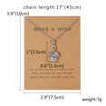 thumbnail image 3 of Collier pour Femmes Design en Carton Diamant Acier Titane Brillant Collier Clavicule Collier en Pierre Naturelle pour Femmes, 3 of 5