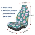 thumbnail image 3 of Wukai Colorful Easter eggs Full Set Car Seat Covers with Soft Padding Universal Auto Front Seats Protector and Cushion Mat, 3 of 5