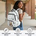 thumbnail image 4 of FUIALDOLG Physics Cartoon Panda Breathable Padded Strap Bookbag with Lightweight Water Repellent Travel Daypack, traspirante 17 pollici Kids Backpack for School Middle School, 4 of 9