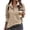 04-Khaki, variant on Women's Oversized Cable Knit Crewneck Sweaters 01-Black XXL