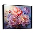 thumbnail image 2 of Designart "Enchanting Sunset Peonies" Peonies Floater Framed Canvas Prints, 2 of 5