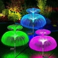 thumbnail image 5 of ZYLER- 2Pcs Solar Jellyfish Yard Lights Double Flower Garden Pathway Outdoor Decor Rgb, 5 of 5