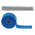 thumbnail image 1 of de envoltura térmica 1 + 10 lazos Kit de material acero inoxidable, acero, kit de envoltura de cabezal de universal para automóvil 10m, 1 of 2