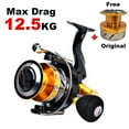 thumbnail image 2 of Double Metal Spools Spinning Fishing Reel Original Spare Spool Fishing Reels Saltwater Carp Feeder Free Metal Spare Spool Reel ,Rigid Aluminum Skeletal Frame, 2 of 6