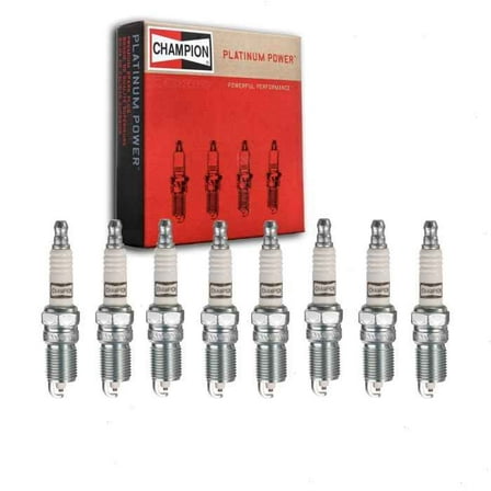 8 pc Champion Platinum Spark Plugs compatible with Chevrolet Suburban 5.3L V8 2014