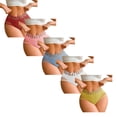 thumbnail image 2 of CCRFTGI 5 Pack Panties for Women Seamless Breathable Mesh Cutout Hipster Underwear No Show Panties Invisibles Briefs Soft Stretch Bikini Underwears S, 2 of 3