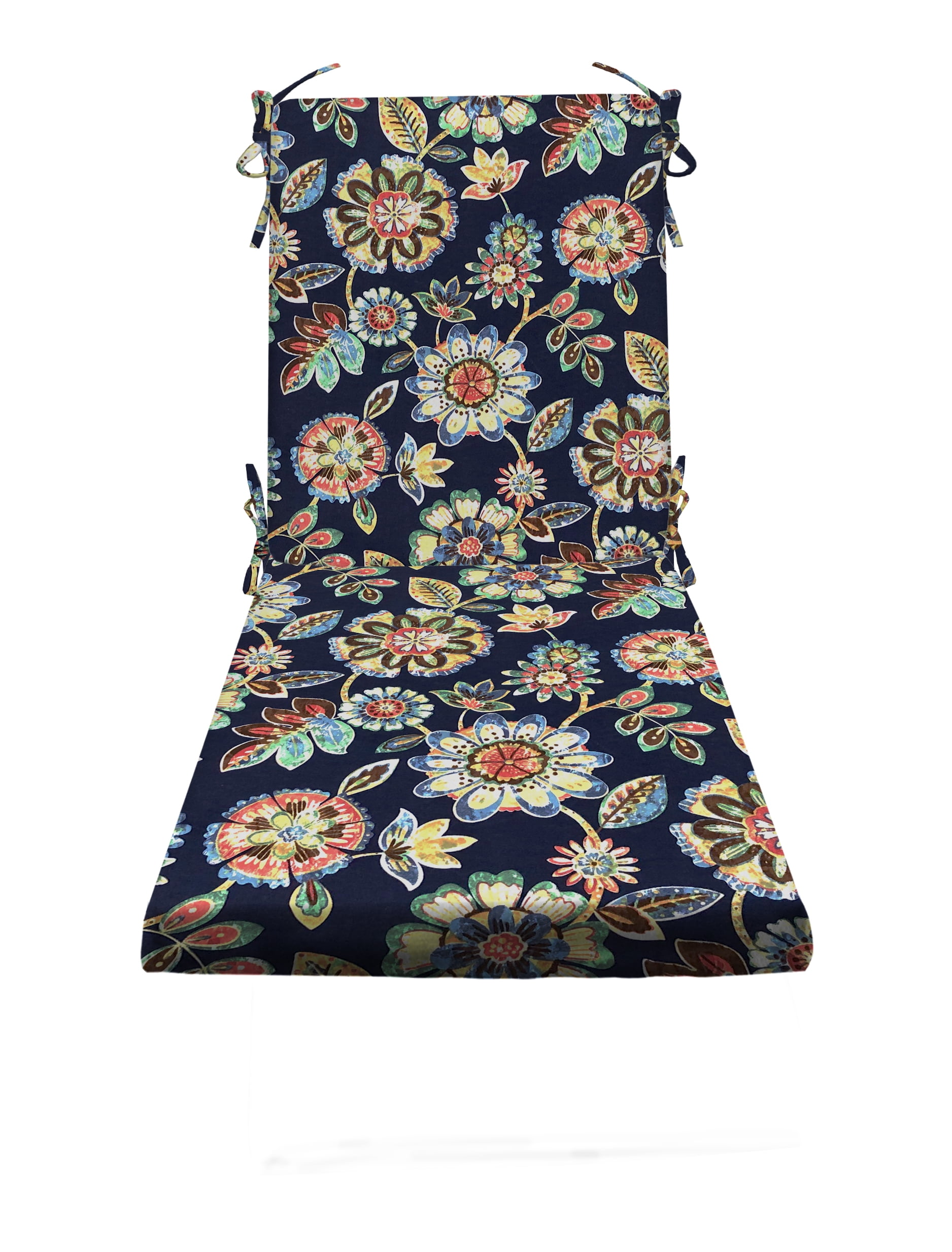 RSH Décor Indoor Outdoor Foam Chaise Lounge Chair Cushion, Daelyn Navy