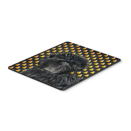 Affenpinscher Candy Corn Halloween Portrait Mouse Pad, Hot Pad or Trivet
