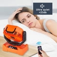 thumbnail image 3 of Ventilador Recargable AISVELDY para Camping con Batería y Luz LED 20h, 3 of 7