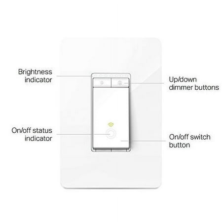 Kasa Smart Dimmer Switch HS220, Single Pole, Needs Neutral Wire, 2.4GHz Wi-Fi Light Switch Works with Alexa and Google Home, UL Certified, No Hub Required