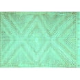 thumbnail image 1 of Ahgly Company Indoor Rectangle Southwestern Turquoise Blue Country Area Rugs, 6' x 9', 1 of 4