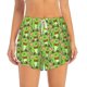 thumbnail image 2 of Balery Cute Green Frog Pantalones cortos deportivos para mujer con forro y dos bolsillos, elásticos, para entrenamiento, gimnasio, yoga-XX-Large, 2 of 7