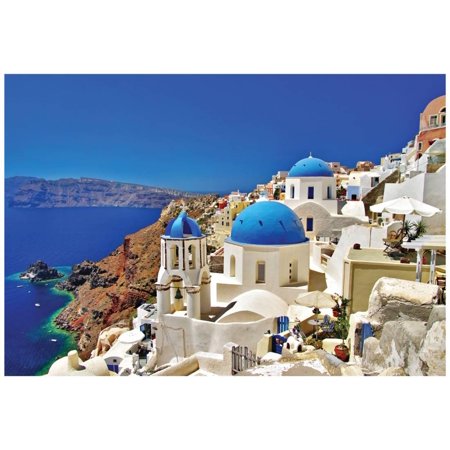 Amazing Santorini - Travel In Greek Islands Series Poster -