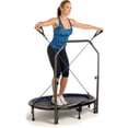 thumbnail image 3 of Stamina InTone Oval Fitness Rebounder Trampoline with Handlebars, White, 3 of 8