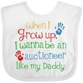 thumbnail image 3 of Inktastic Auctioneer Like Daddy Boys or Girls Baby Bib, 3 of 4