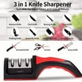 thumbnail image 3 of Homlyo 2Pcs 3 Stage Manual Knife Sharpener, Professional Kitchen Blade Sharpening Tool for Straight Knives & Chef Knives, 3 of 4