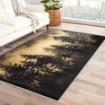 thumbnail image 1 of Washable Rugs 6x9 Forest Rug & Home Decor - Living Room Rug, Pine Tree Rugs for Bedroom, Non Slip Soft Low Pile Large Indoor Area Rug, Nature Landscape Carpet & Room Decorations V-&51, 1 of 7