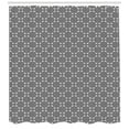 thumbnail image 3 of Geometric Shower Curtain, Concentric Various Monochrome Circles Image Aligned with Symmetrical Rhythm, Fabric Bathroom Set with Hooks, 69W X 84L Inches Extra Long, Black and White, by Ambesonne, 3 of 3