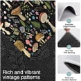 thumbnail image 3 of Red Mushroom Flower Black Pattern Kitchen Rugs Sets Of 3,Kitchen Runner Rugs Non Skid Washable,Decorative Kitchen Floor Mats for Kitchen,Sink,Laundry,17"x30"+ 17"x47" + 17"x59", 3 of 6