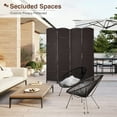 thumbnail image 7 of Room Divider 4 Panel 5.57 FT Tall Privacy Screen Waterproof Wood Frame Partition Room Dividers and Folding Privacy Screens Freestanding Wall Divider Indoor and Outdoor for Portable Room Separation, 7 of 7