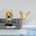 thumbnail image 2 of Escultura de mesa,Escultura de cabeza de tigre Estatua moderna de sobremesa,Figura de cabeza de animal para decoración de escritorio de resina.,Figura de pájaros,Figura de pájaro, 2 of 8