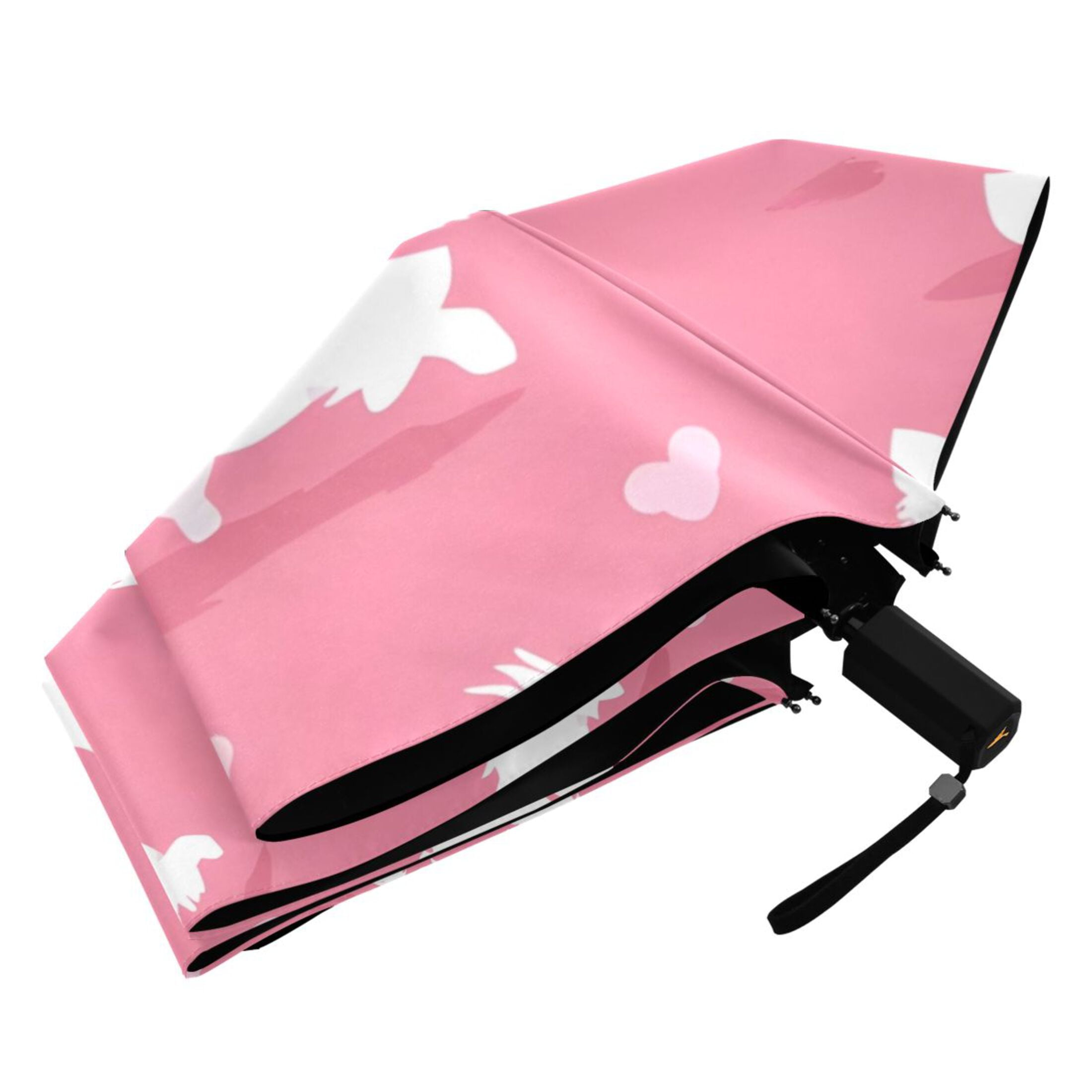 ALAZA Cute Dogs UPF 50+ Compact Folding Umbrella for Rain Travel Umbrella Packable